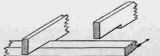 Fig. 166. Joists notched on to Wall Plate.