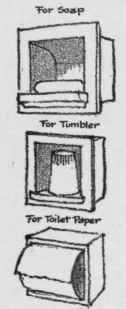 To be built in the tile wainscot