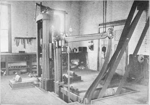 A 300.000 lb. RIEHLE TESTING MACHINE The Chicago Physical Testing Laboratory of Robert W. Hunt & Co., Engineers, Chicago, New York, Pittsburg, and London.
