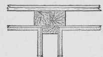 Fig. 115. Two Piece Stud in Outer Wall Opposite Partition