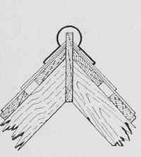 Fig. 180. Ridge Pole Extended above Roof