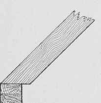 Fig. 196. Cutting Rafter for Concealed Gutter