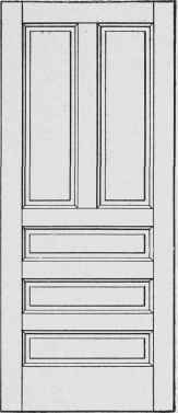 Fig. 351. Door with Horizontal Panels