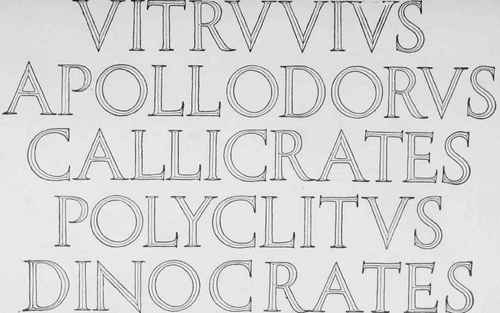 Fig. 24. Lettering from Harvard Architectural Building. McKim. Mead & White. Architects.