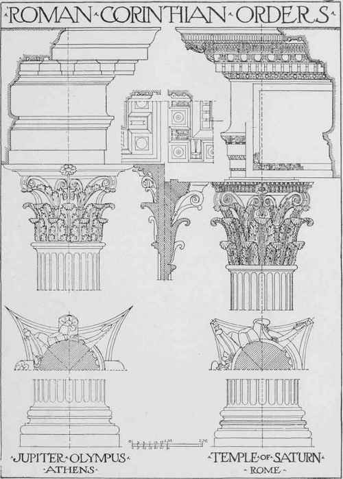 Classic Roman Corinthian Transition From Greek To  0800170