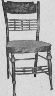SHERATON PAINTED CHAIR.
