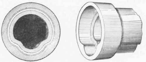 Fig. 314 Elevation and View of Socket end of Plummer's Drain pipe