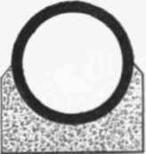 Fig. 404. Concrete cradle for pipes.