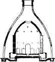 Direct flame Kiln used in England.