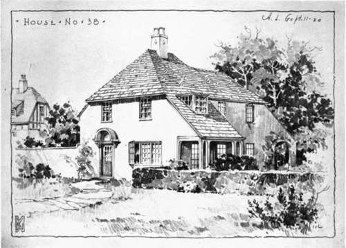 A Quickly Made Sketch for a Proposed House, Done with a Broad Point.