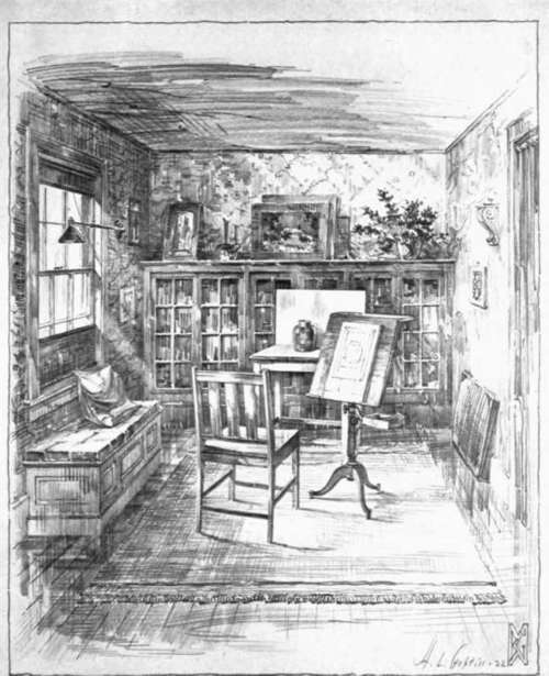 A Room Arranged as a Studio for Object or Cast Drawing.