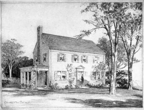 Rendering by Chester B, Price, Partial of a Proposed Housing Development near Stamford, Conn.