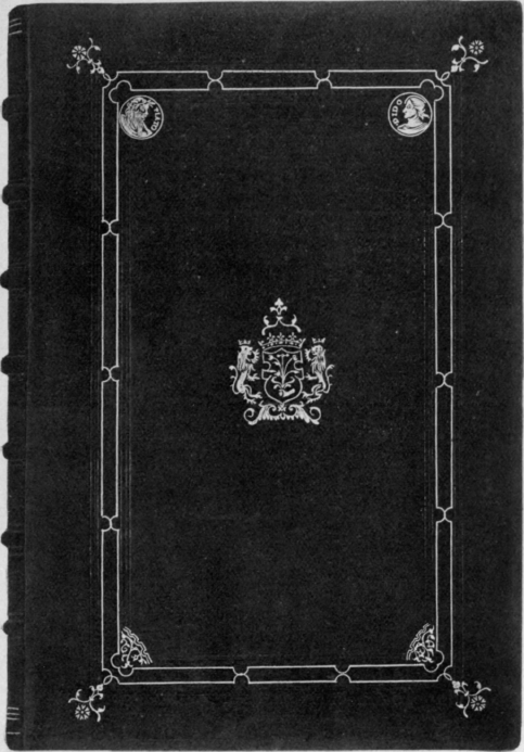 Binding in Black Morocco, with Medallions and Coat of arms, by Thomas Berthelet (Sixteenth Century)