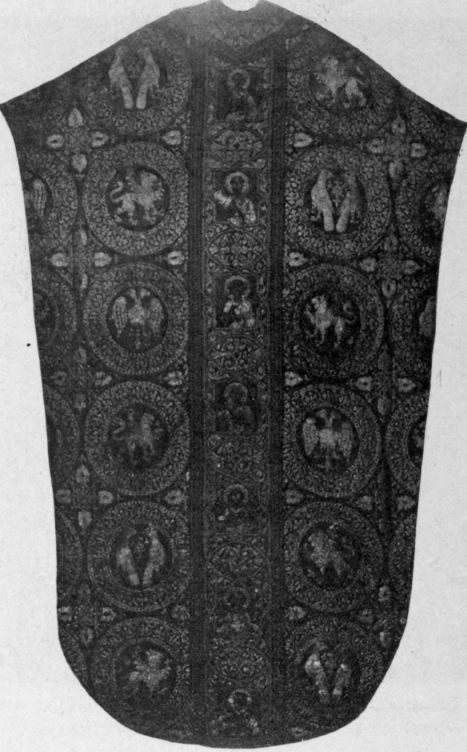 Chasuble from the Cathedral of Anagni, Thirteenth Century (from De Farcy)