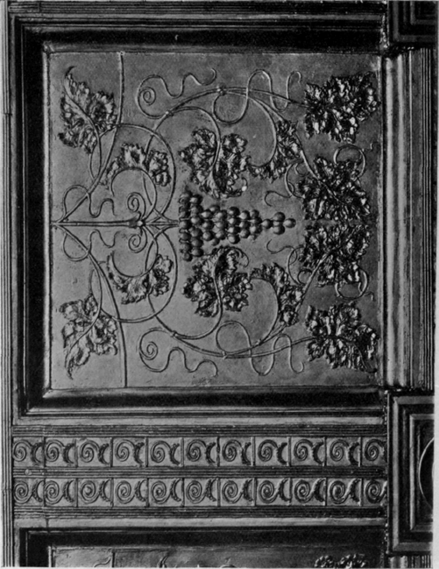 Gesso Decoration: Detail of Coffered Ceiling,
