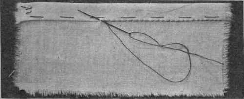 Fig. 110. Hemming stitch.