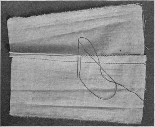 Fig. 122. Overhanded or French fell.