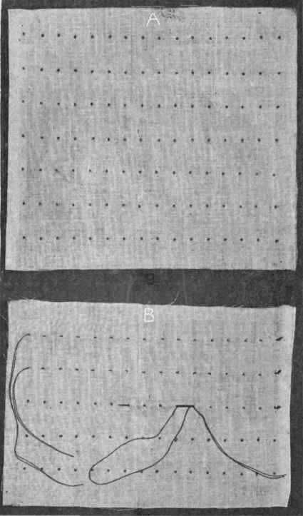 Fig. 252. A, charting material; B, gathering material.