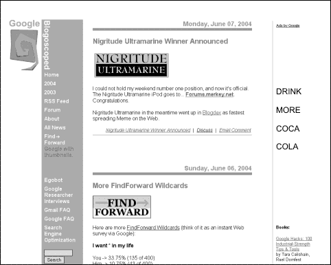 Google's AdSense Displaying Subliminal Messages