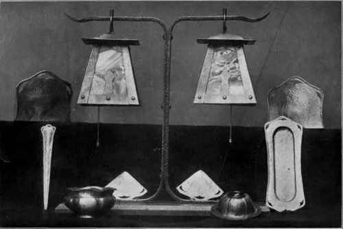 Fig . 53. Table lamp and desk accessories.