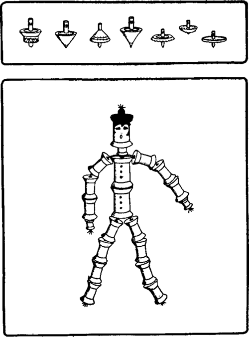 Tops made from spools