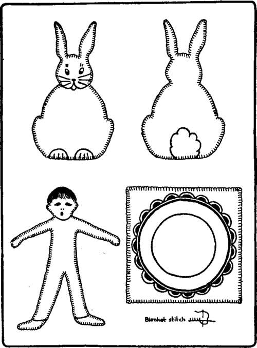 Wrapping paper rabbit