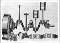 Connect ing Rod, Piston Pin Crank Shaft.
