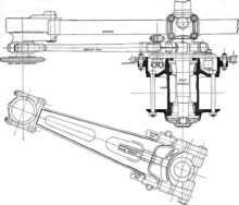 Vulcan Radius Rod with Adjustment at Hear End.