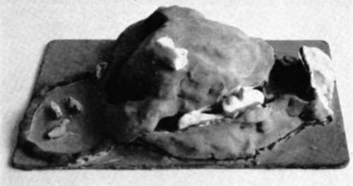 Clay model of a railway