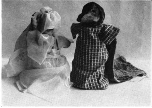 Puppet characters for children
