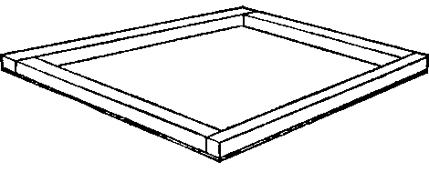 Tray or display frame