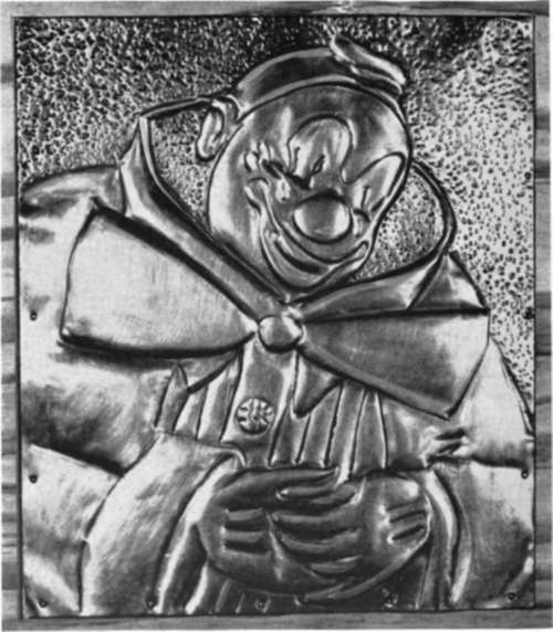 Copper Repousse Clown