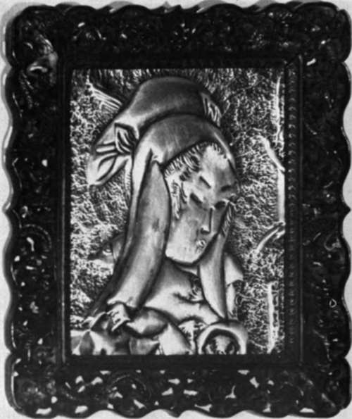 Copper Repousse Geisha Girl