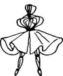 Whirling Skirt And Fold Corners