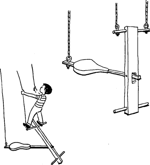 The twister-one child sits on the swing
