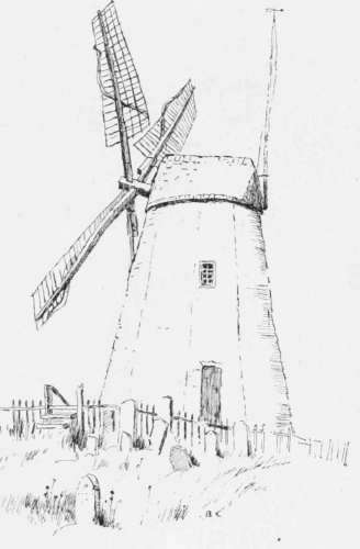 An Old Mill by a Graveyard.