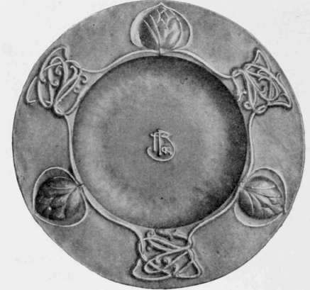Brass Plaque (Repousse), Designed And Executed By Frederick Braddon, The Guild Of Metal Workers, Barnstaple.