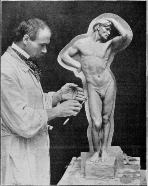 Casting in Plaster: A Demonstration by Mr. Cantoni,