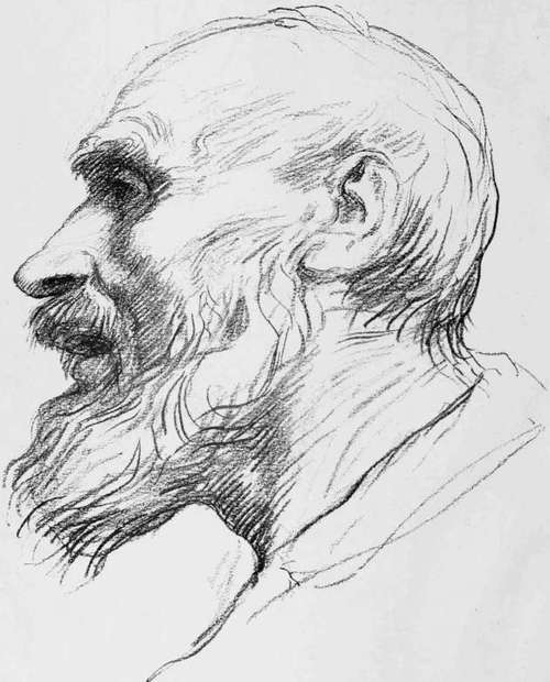 Chalk Study. By Professor Alphonse Legros.