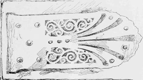 Cut Metal Hinge And Lock Plate.