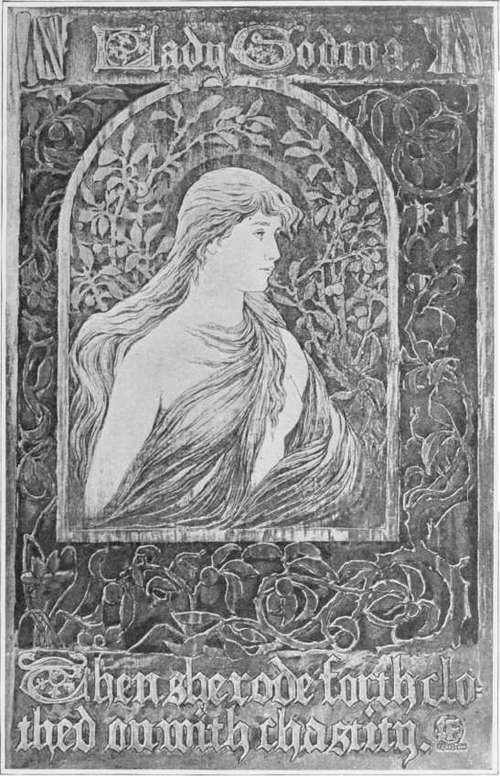 Decorative Panel in Pyrogravure (Burnt wood Etching).