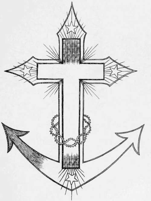 Detail of Altar Frontal shown on the opposite page.