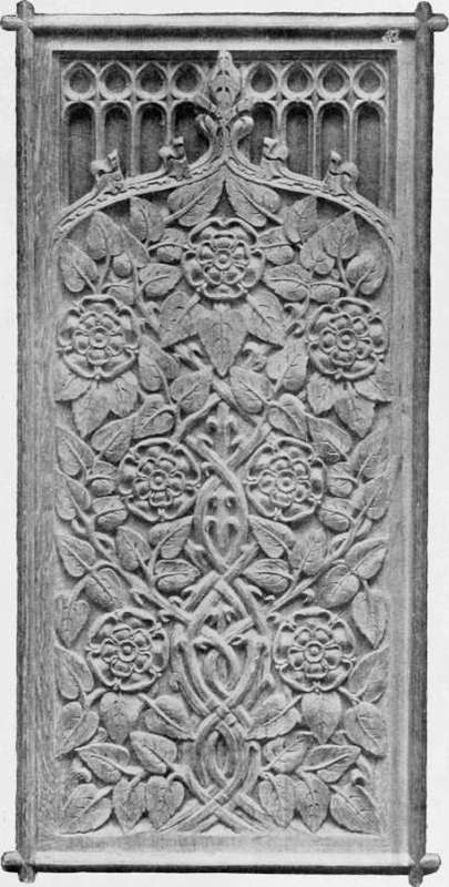 Fig. 5. Panel (Rose) of the Carved Pulpit, by Editha R. Plowden.