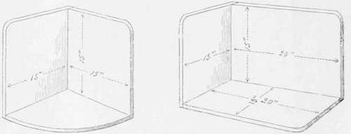Figs. 1 and 2. Triangular Shadow Box (See opposite' page).