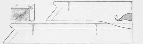 Half of the Sides and Ends of the Gothic Tea tray (illustrated on pages 28 & 29), showng mitred corner.
