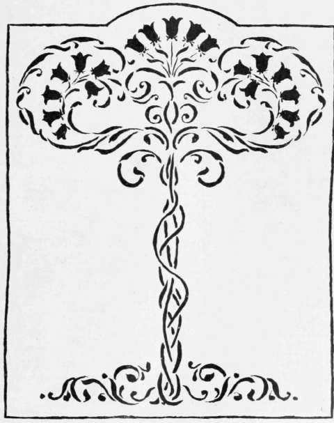 Harebell Design, suitable for Leather Decoration. By Jean W. Inglis.