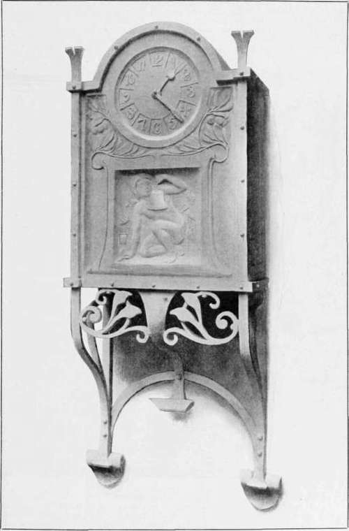 Modelled Clock Case. Book Prize.
