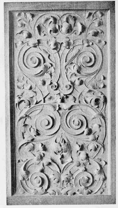 Oak Panel Designed and Carved by