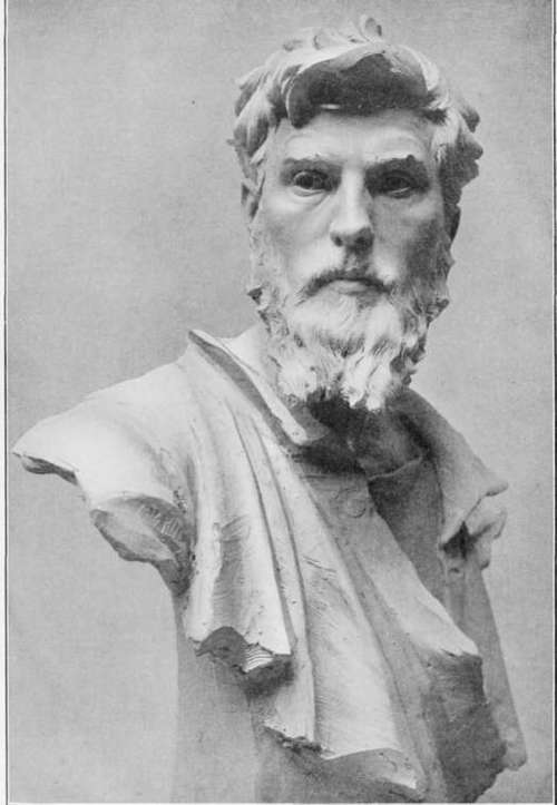 Three quarter View of his Bust