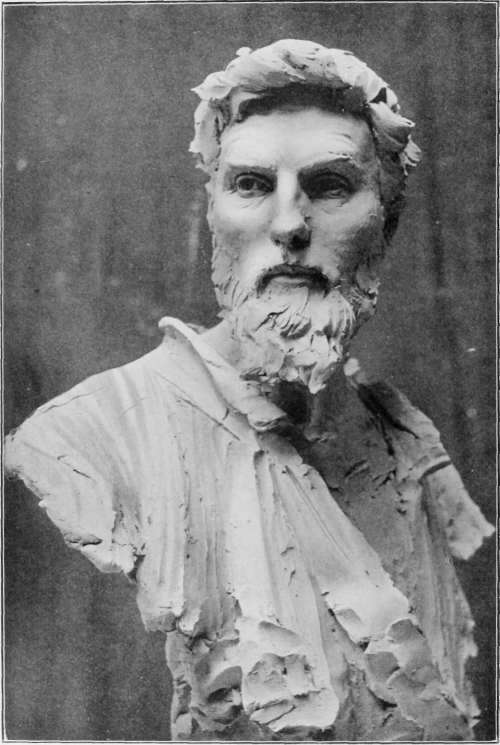 Three quarter View of the Bust at the end of the Second Stage of Development.